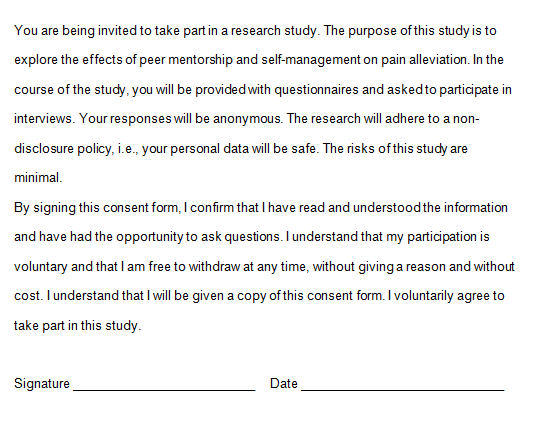 Informed Consent Letter.