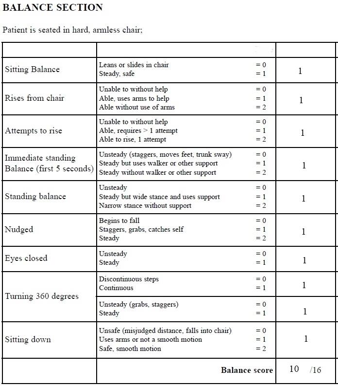 Balance Section