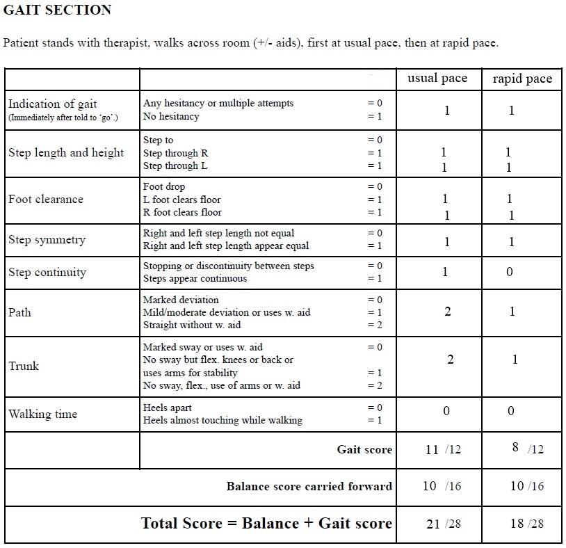 Gait Section