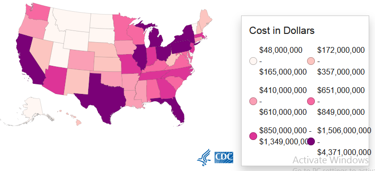 Cost of elderly falls 